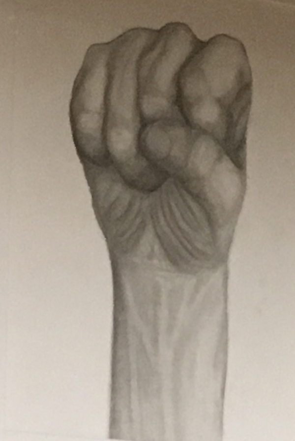 Maddie's Sketch of Power Fist