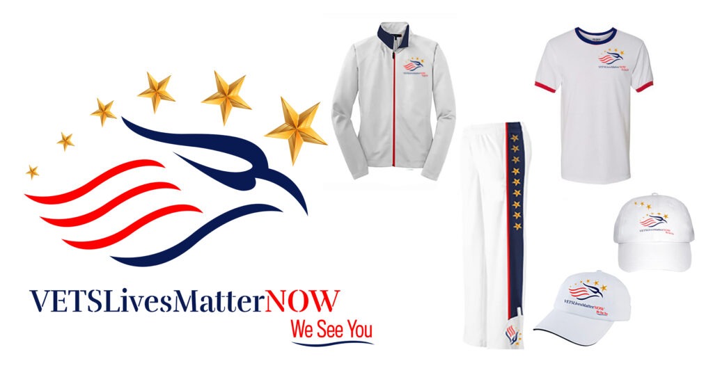 Vets Lives Matter Now - New company logo, and custom designed apparel