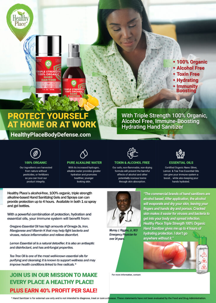 Hand Sanitizer Product Flyer - home or work